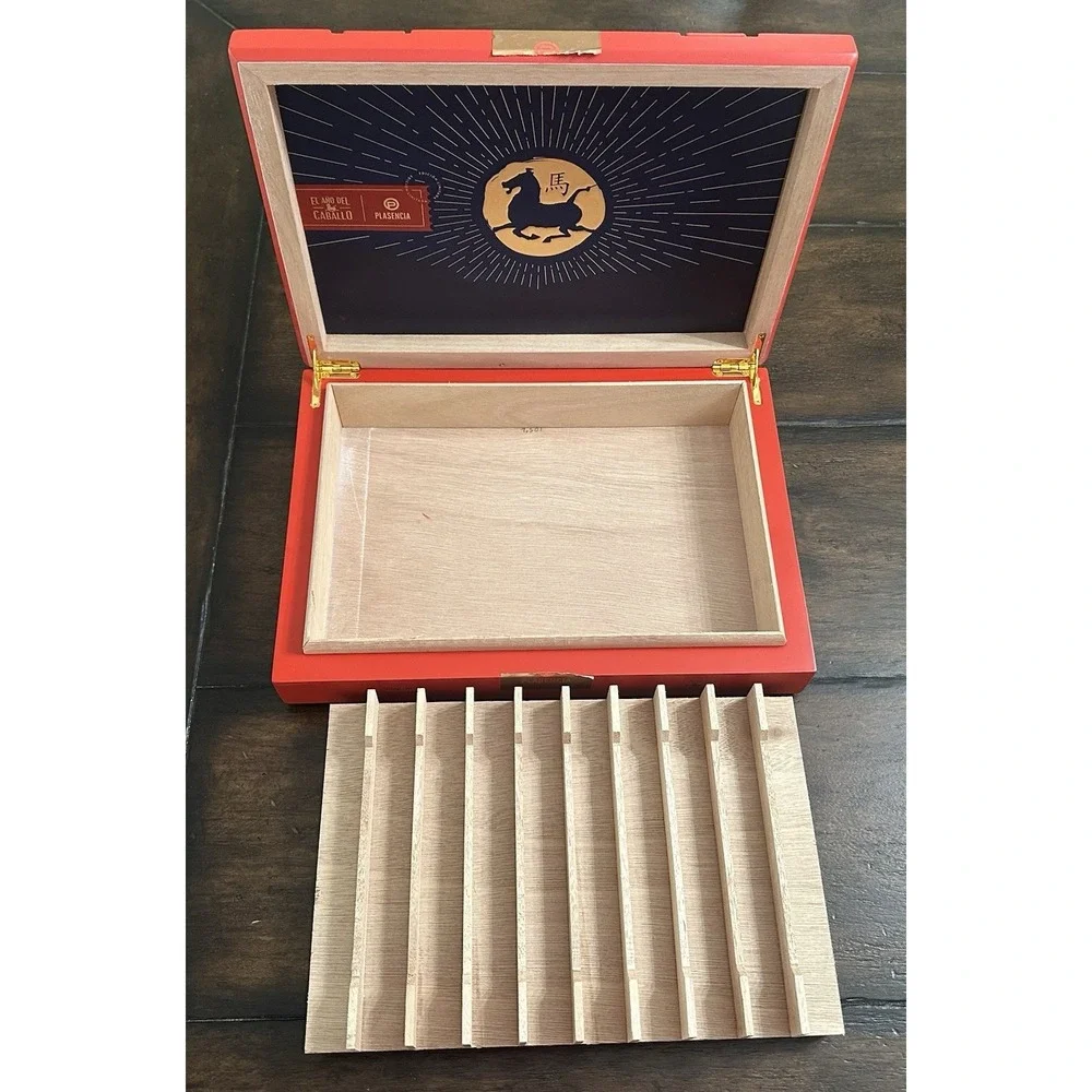 Plasencia Year Of The Horse Empty Wooden Cigar Box